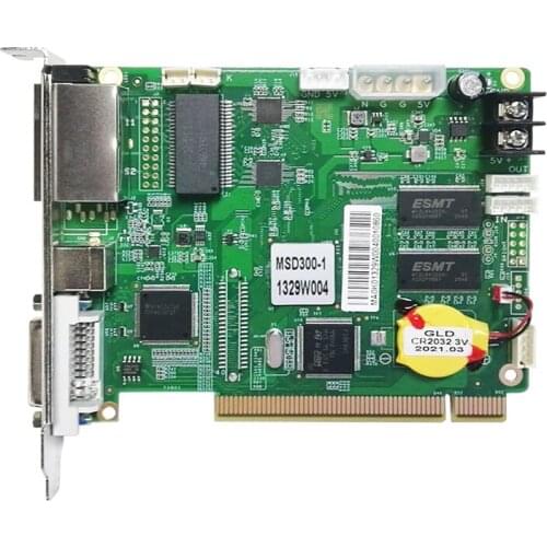 Nova sending card msd300 video card controller for rental led screen work with receiver card mrv320 mrv560