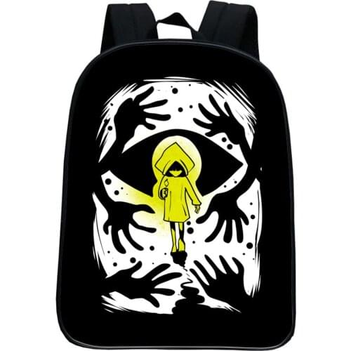 Little Nightmares Backpack Cosplay School Backpack Cartoon Printing Teens Book Bags Boys Girls Kawaii Casual Rucksack