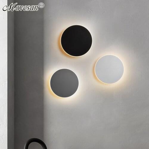 LED Wall Lights With Touch Dimming For Bedside Stairway Loft Bedroom Corridor Aisle Indoor Home Decorative Sconce For AC90-260V