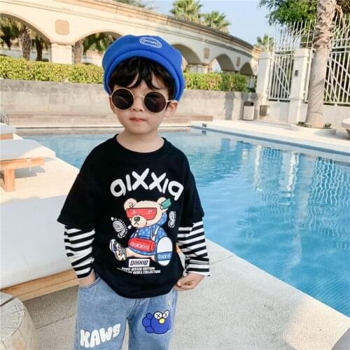 Boys' Girls' Hoodies Sweatshirts Babys Kids Outwear 2021 Spring Summer Top Toddler Pullover Formal Sport Cotton Childrens Clot