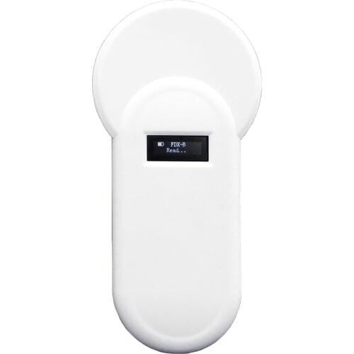 H01-T 134.2KHz Animal Chip Reader 134.2KHz Animal Tags Reader OLED FDX-B Format Supports with Buzz-er for Poultry Breeding