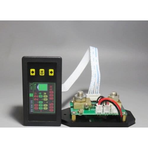 DC 120v 100A 300A 500A Voltmeter Ammeter KWh Watt Energy Meter 12v 24v 48v 96V Battery Capacity Power monitoring