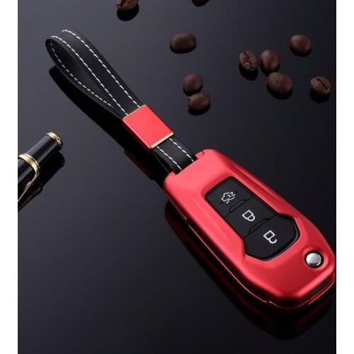 High Quality Aluminium Alloy Key Cover Shell Case Holder For Ford Escort Mondeo Everest Ranger Edge Fusion Accessories