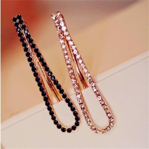 Women Girls Crystal Rehinstone Hairpin Fashion Hairpins Alloy Barrette Hair Clips Hair Accessories Hair Pin Hair Clip Claw