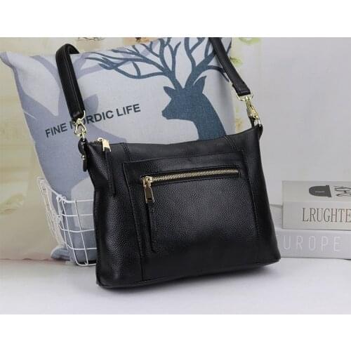 Womens Diagonal Head Cowhide Satchels Large Capacity Mother Novelty Shoulder Handbags Joker Fashionable Crossbody Lipstick Bag