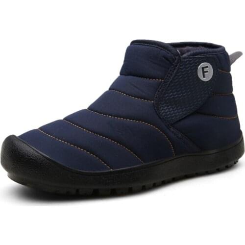 Winter mens snow boots with velvet warm climbing boots