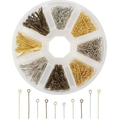 1 Box 16/20/30mm Iron Eye Pin Head Pins Needles Connectors for Jewelry Making DIY Jewelry Accessories Findings Supplies