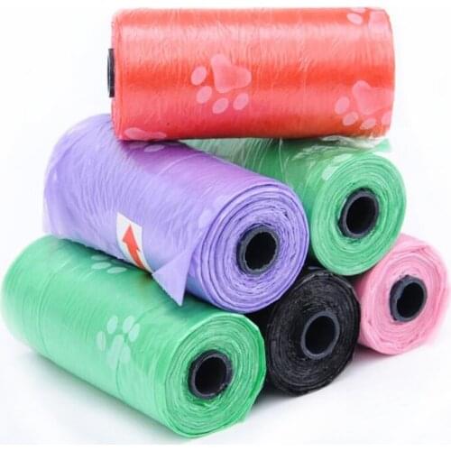 5 Rolls 10 Rolls Pet Poop Bag Multipurpose Carrier Garbage Clean Dog Waste Poop Bag Dog Cat Accessories Pet Supplies Trash Bags