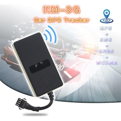 3G WCDMA Vehicle GPS Tracker KM-3G Car Locator Geo-fence Over Speed Alarm Vehicle GPS Tracking Device with Cut Off Fuel Remotely