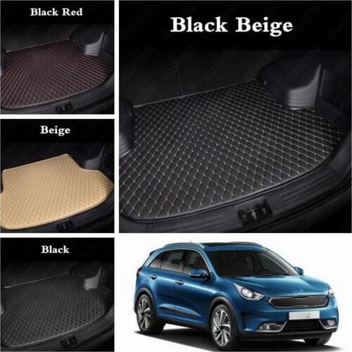 Car Boot Mats for Kia Rio 3 Forte Niro Optima Rio Sorento Sedona Ceed Soul Stinger Soul Sportage Forte Car Cargo Boot Liners SUV