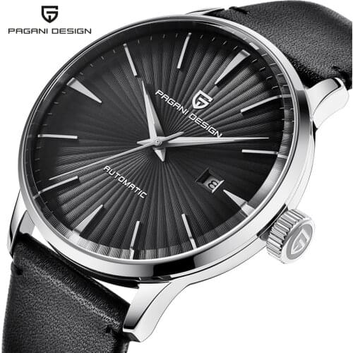 2018 New PAGANI DESIGN Luxury Brand Men Mechanical Watch Leather 30M Waterproof Watch Men Military Sports Automatic Watch Clock