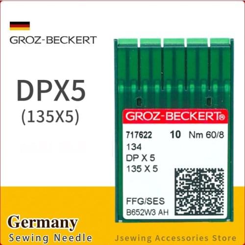 50PCS DPX5 Groz-Beckert Sewing Machine Needles For Industrial 135X5 761505 134R JUKI BROTHER SINGER SEIKO Fit DB2-B755 B814