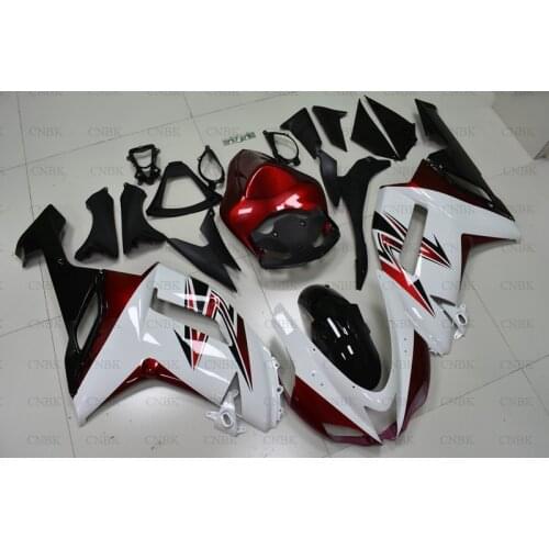 Bodywork for Ninja Zx-6r 2008 Ninja Zx-6r Abs Fairing 08 for Kawasaki Zx6r Motorcycle Fairing 2007 - 2008 White Red