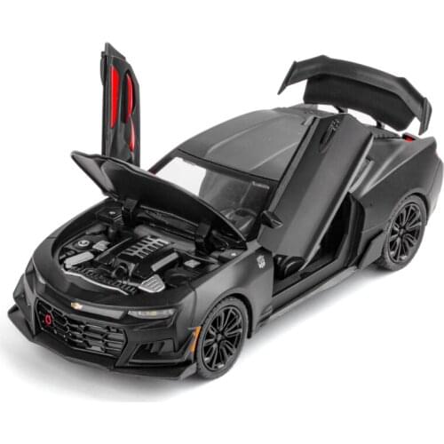 Nicce 1:32 1:24 High Simulation Chevrole Camaro Alloy Diecast Toy Vehicles Car Model Metal With Sound Light Pull Back Kids Baby