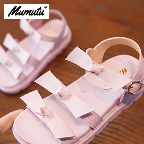 Odorless soft standard size children like girls breathable anti-wear casual light bowtie Girls summer scandal MM1573