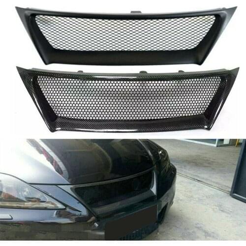 Front Bumper Center Grille Grill Refit For Lexus IS250 IS300 2011-2013 Matt Black, Carbon Fiber
