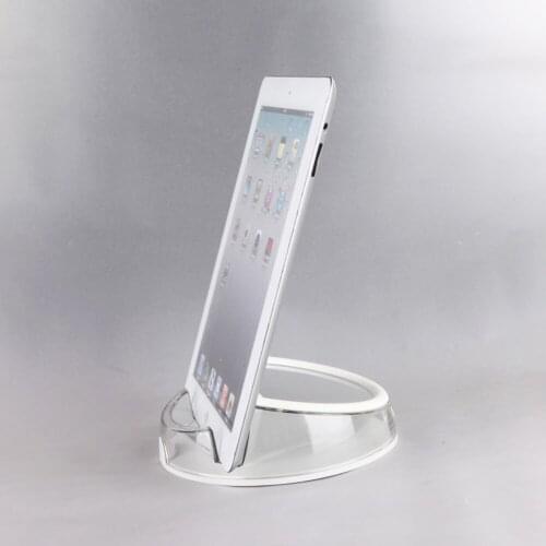 Tablet Display Stand iPad Holder Multi Angle Display Round Clear Base For Digital Store Exhibition Hotel Restaurant