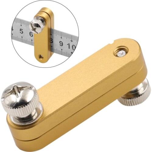 Steel Ruler Positioning Block Woodworking Scribe Drawing Mark Line Gauge Carpenter DIY Measuring Tool carpenter tools