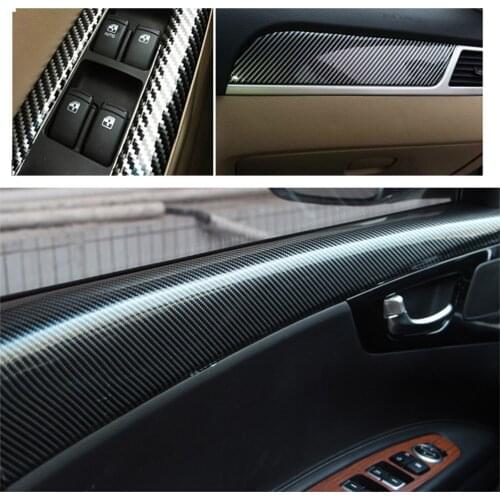 SUNICE Black Gold Wrap Vinyl 2D High Glossy Carbon Fiber Car Wrapping Film Auto Styling Sticker Decal Motorcycle Accessories