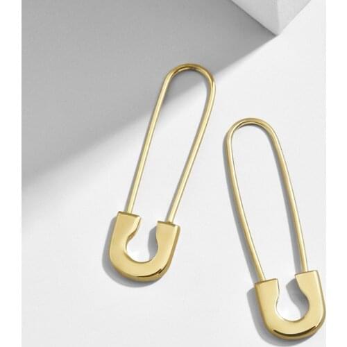 2020 Wholesale Fashion New Cz Jewelry Unique Silver-color Gold Pin Earring Brand Design Stud Earrings for Women