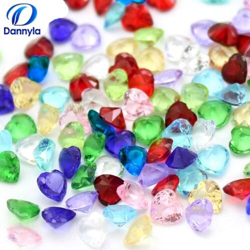 120pcs/lot Wholesale Romantic Heart Colorful Birthstone Floating Locket Charms Fit Glass Locket LSFC110