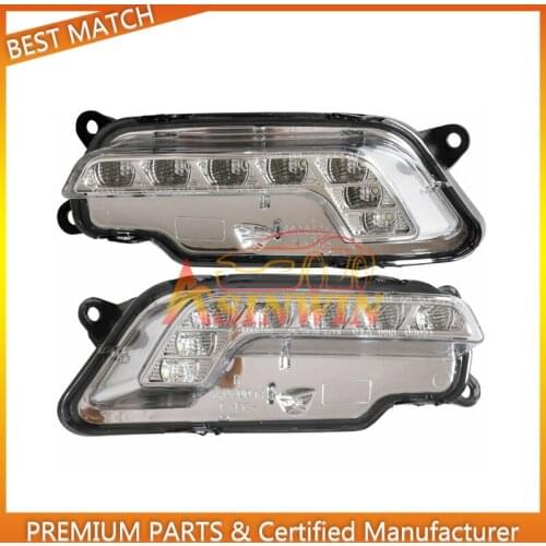 2128200756 2128200856 New Left&Right Daytime Running Light LED Fog Lamps Driver Fits For Mercedes W212 E300 E350 E500 E550 09-13