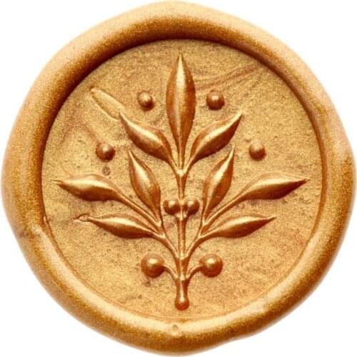 3D Olive Branch Wax Seal Stamp