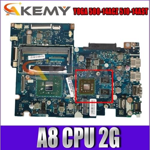 Akemy BAUS0 / Y0 LA-D541P Is Suitable For Lenovo YOGA 500-14ACZ 510-14AST Laptop Motherboard 5B20J76037 CPU A8 GPU 2G