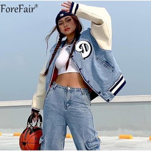 Женские джинсовые куртки Forefair China At AliExpress