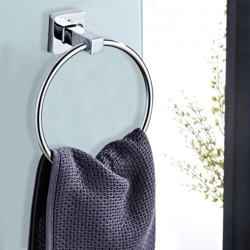 Bathroom Towel Ring Holder Aluminium Wall Mounted Round Antique Brass Towel Ring Towel Holder Classic Bathroom Accessories