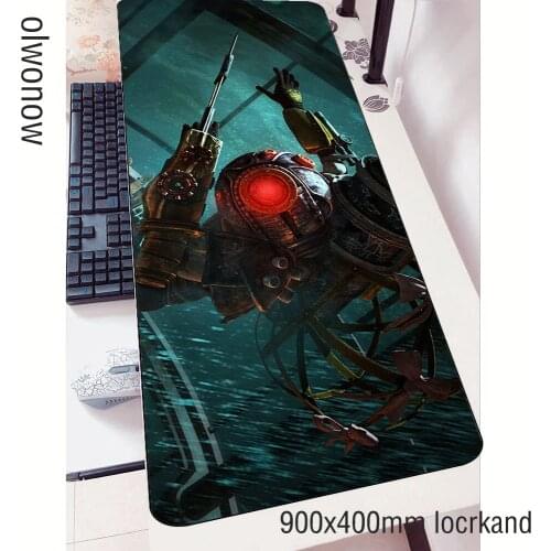 Bioshock mouse pad gamer thick 90x40cm notbook mouse mat gaming mousepad large locked edge pad mouse PC desk padmouse mats