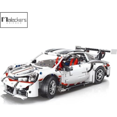 Follow Store =$2 Coupon White Super Sports Cars Model Building Blocks Toys For Children Gifts 1208 PCS