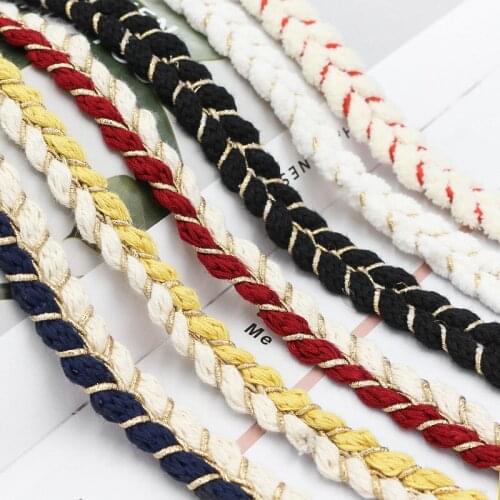 1m New Fashion Golden Character Double color Lace DIY Clothing Ribbon Home Luggage Decoration Rope Trimming 1.5-3cm