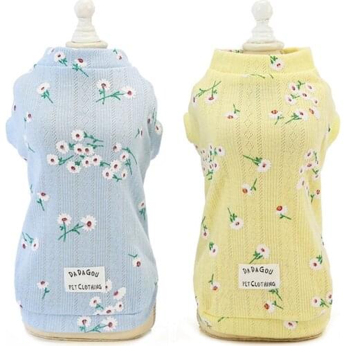 Pure cotton dog fashion clothes pets All Seasons cat shirts for cats costume pets kitten heavy padded coat Stitched vest