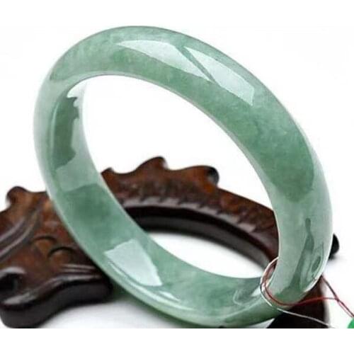 Natural A goods jade bracelet womens Жесткие браслеты childrens bracciali donna girl light green flower украшения женские