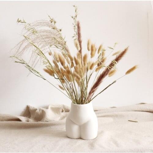 Nordic ceramic white body sculpture vase cosmetics storage Eden Eve Body Hall Bedroom Art Delivery Home Decoration Accessories