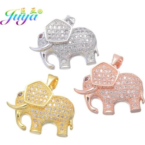 Wholesale Drop Shipping Animal Jewelry Supplies Gold Suspension Elephant Pendant Charms Accessories For Jewelry Making