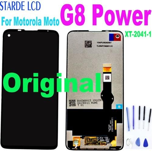 Original New Tested 6.4" For Motorola Moto G8 Power Lcd Display Touch Screen Glass Digitizer Assembly G8Power XT-2041-1 LCD