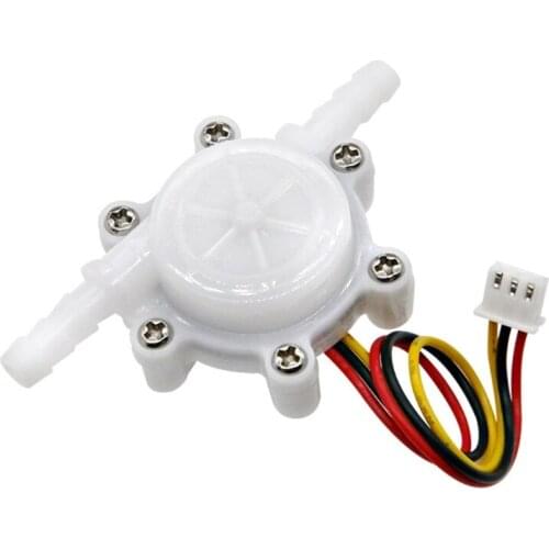 Water Flow Sensor Horizonal Type 0.1-5L/min 1.75Mpa Outter Diameter 7mm Water Flow Hall Sensor Meter for Coffer Maker