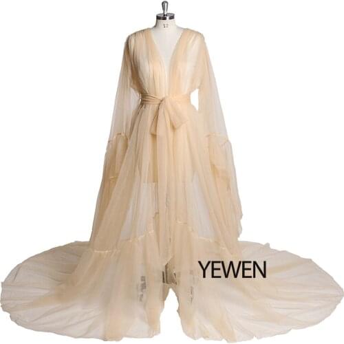 Sexy See Though Elegant Tulle Maternity Dress Photography Long Maxi Dresses for Pregnant Women Pregnancy Dress for Photo Shoot