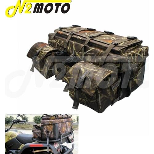 Motorcycle ATV Army Camouflage Quad Rear Storage Bag Seat Bag For 600D Oxford Waterproof Rear Luggage Shelf Mountain Travel Bag