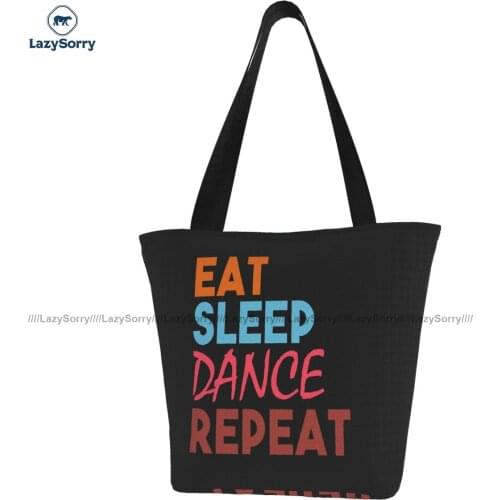 Just Dance Shopping Bag Office Polyester Handbags Student Bulk Retro Bags