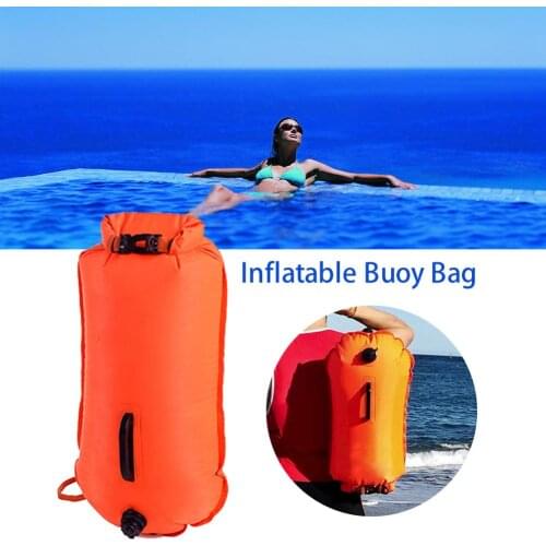 Thickened Inflatable Life-saving Bag Adult Double Airbag Buoy Bag Float Storage Type Drifting Swimming Bag