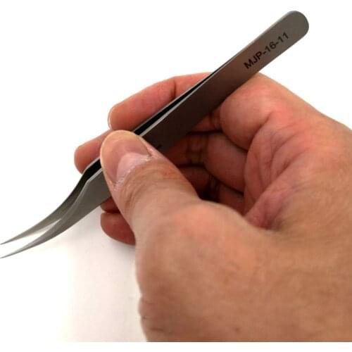 VETUS MJP High Precision Makeups Tweezers Anti-magnetic Anti-static Anti-acid Wear-resistant Super-hard for Eyelash or Repairing