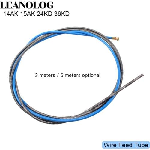 1pcs Binzel 14K 15AK 24KD 36KD Torch/Gun Consumables 3M 5M MIG Wire Feed Tube for the MIG Welding Machine