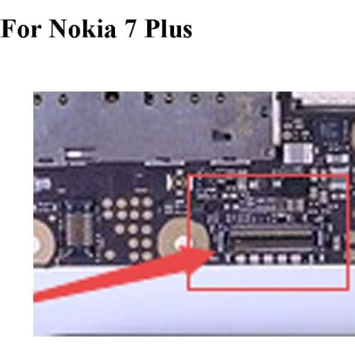 5PCS FPC connector For Nokia 7 Plus 7Plus LCD display screen on Flex cable Ribbon on mainboard motherboard Nokia7 Plus Parts