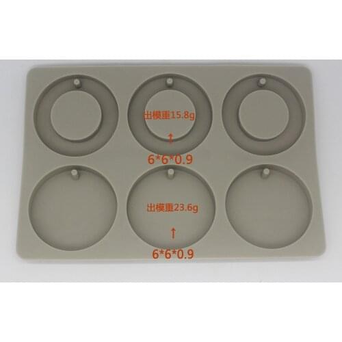 6 continuous silica gel mold DIY mechanism molded fumigation plaster hanging piece wax brand crystal gel drop mold S