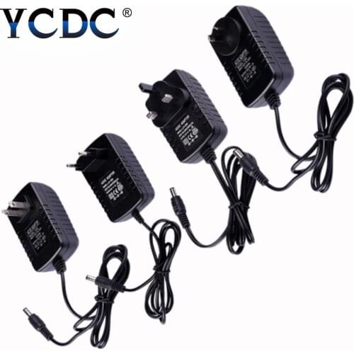 AC 110V-240V To DC 12V Power Supply Adapter For LED Strip CCTV DVD 2A 24W Conventer Transfomer Charger EU/US/UK/AU Plug