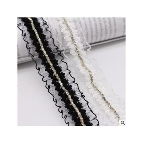 3cm Wide Clothing Accessories Headband Hair Accessories Elastic Lace Ribbon Handmade Diy Material 5Yards/Pack