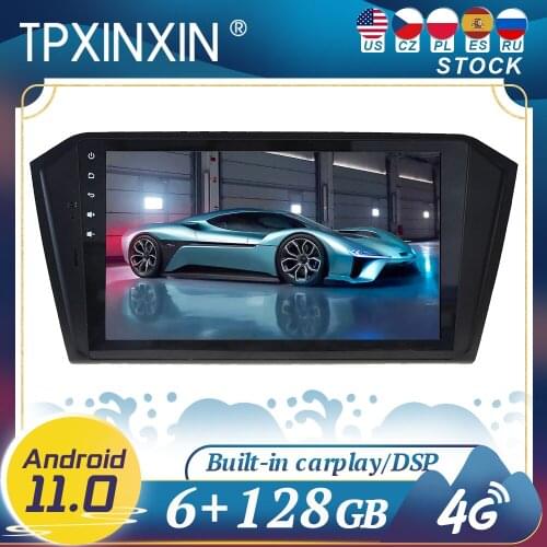 Carplay For Volkswagen PASSAT 2016 BIG SCREEN Android 11 Car Radio Player GPS Navigation Head Unit Multimedia Stereo WIFI DSP BT